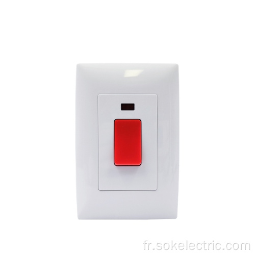 45A DP Switch Blanc Connexions et interrupteurs 250V